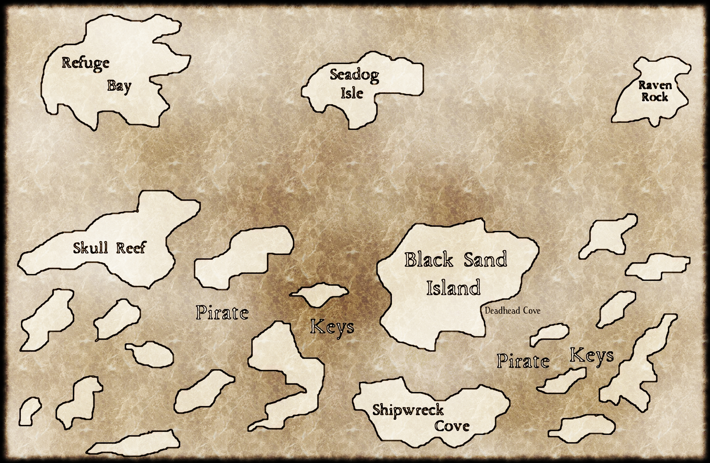 Pirate Keys Map