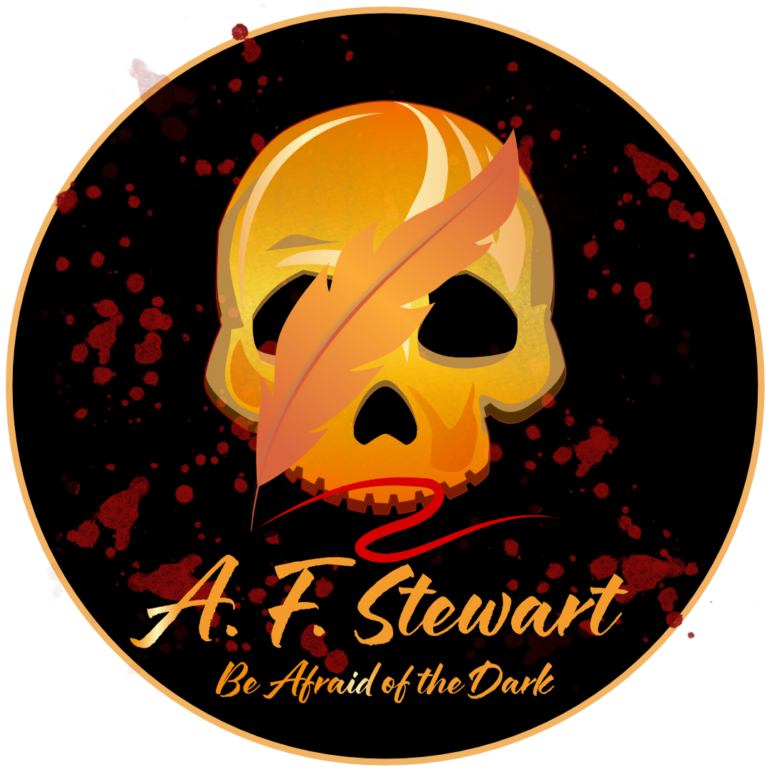 Skull and Quill logo for A. F. Stewart